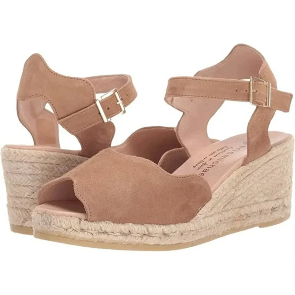 Eric Michael Lupa New Wedge Sandal Espadrille 41 10.5